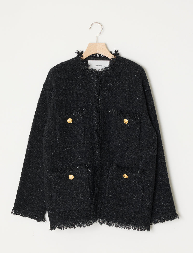 TWEED KNIT JACKET