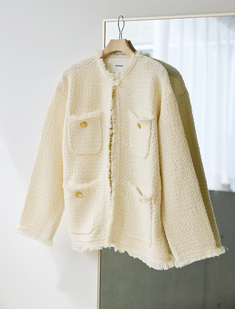 TWEED KNIT JACKET