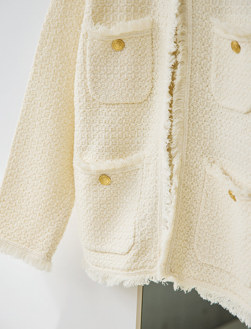 TWEED KNIT JACKET