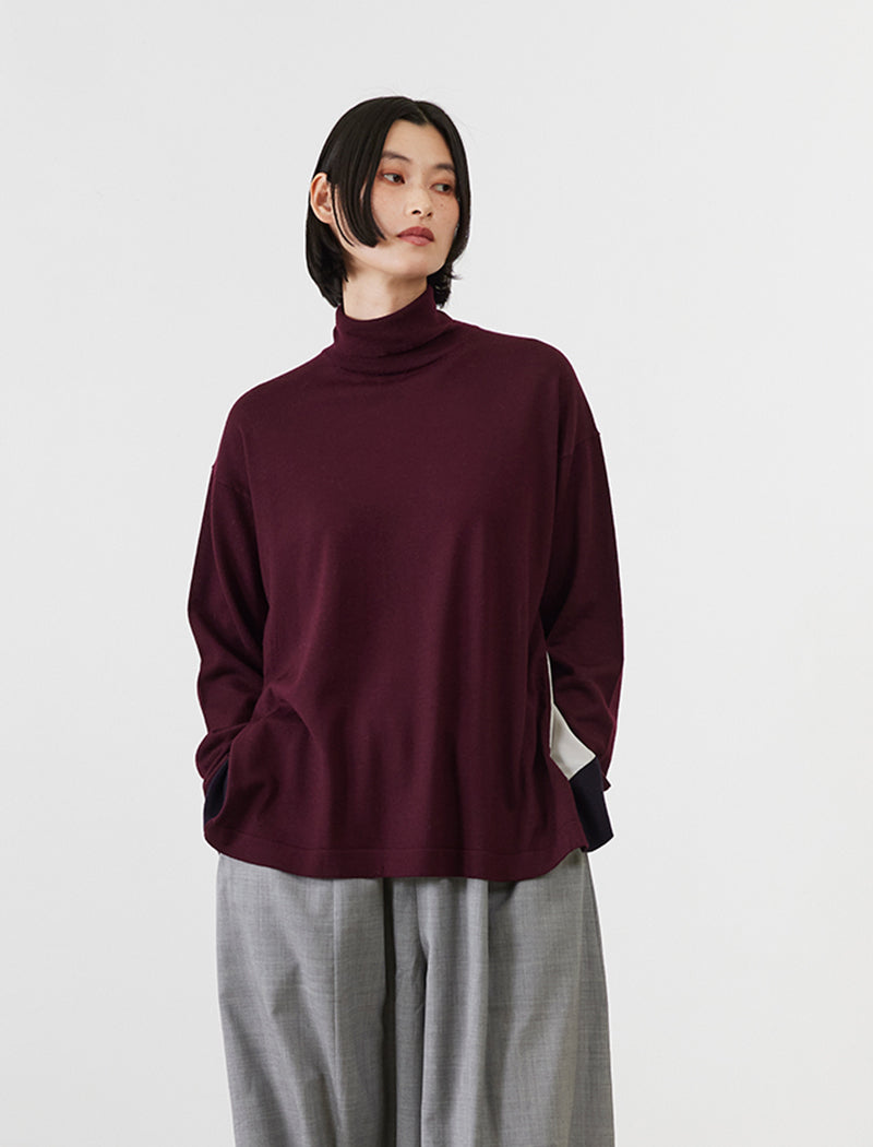 EXTRAFINE MERINO WOOL TURTLE-NECK