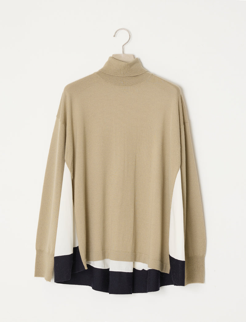 EXTRAFINE MERINO WOOL TURTLE-NECK