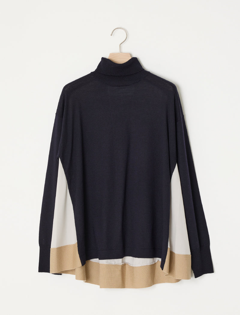 EXTRAFINE MERINO WOOL TURTLE-NECK