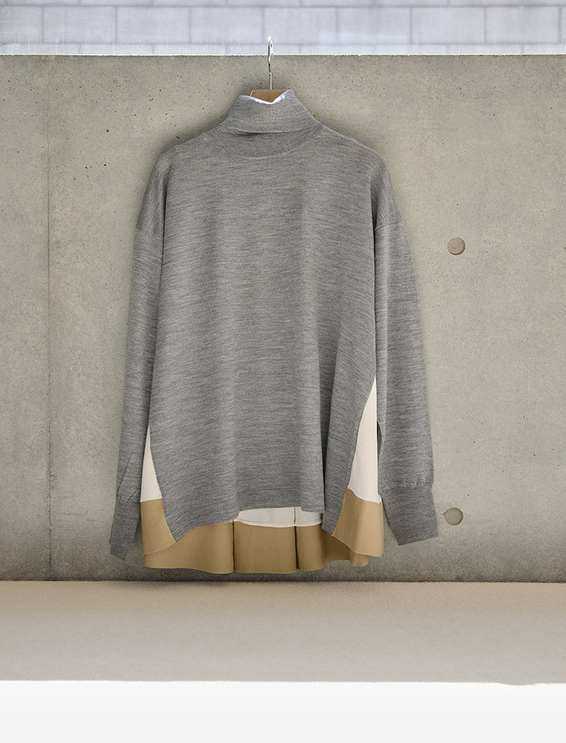 EXTRAFINE MERINO WOOL TURTLE-NECK