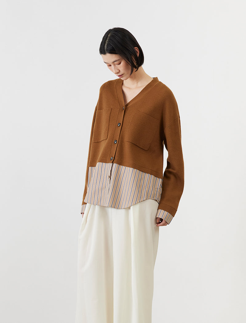 EXTRAFINE MERINO WOOL CARDIGAN
