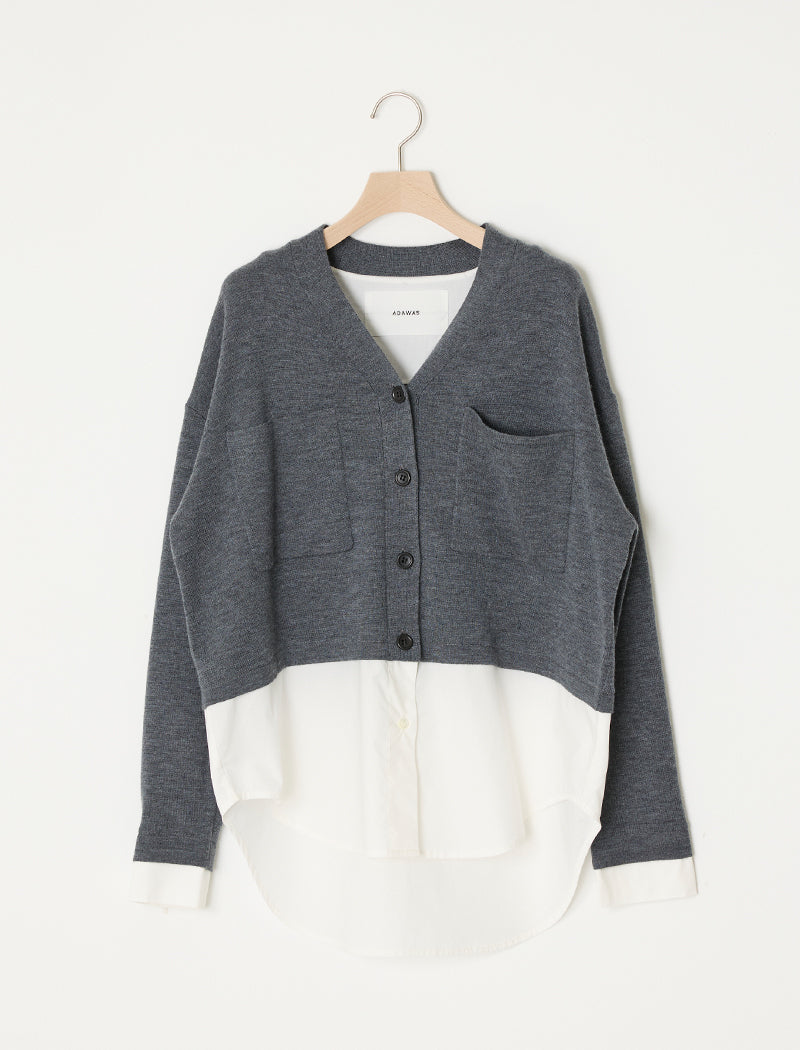 EXTRAFINE MERINO WOOL CARDIGAN