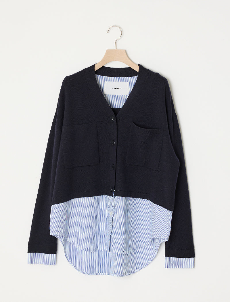 EXTRAFINE MERINO WOOL CARDIGAN