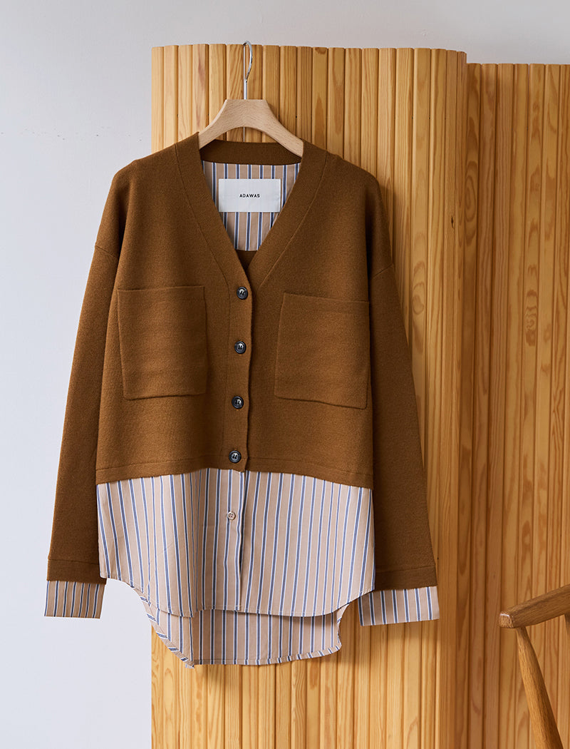 EXTRAFINE MERINO WOOL CARDIGAN