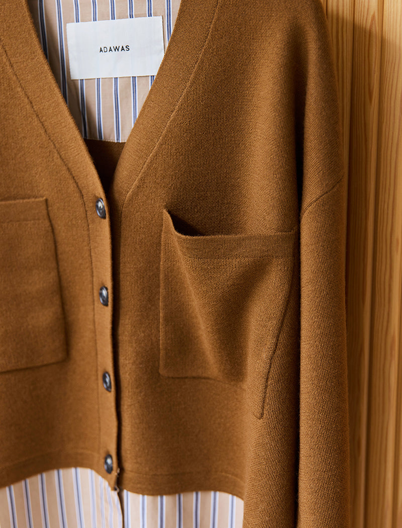 EXTRAFINE MERINO WOOL CARDIGAN