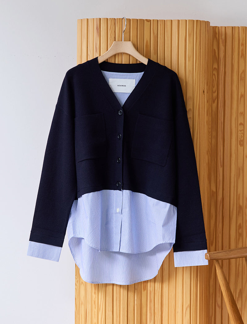 EXTRAFINE MERINO WOOL CARDIGAN