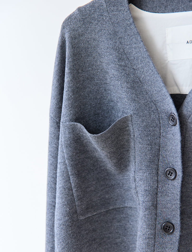 EXTRAFINE MERINO WOOL CARDIGAN