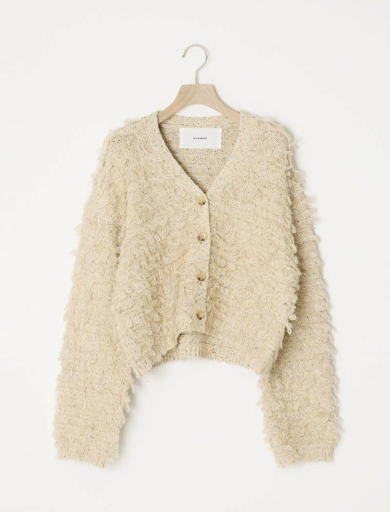 LOOP FRINGE KNIT CARDIGAN