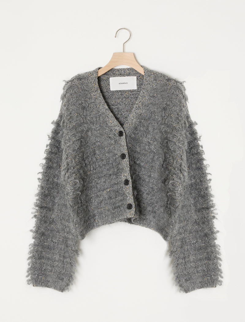 LOOP FRINGE KNIT CARDIGAN