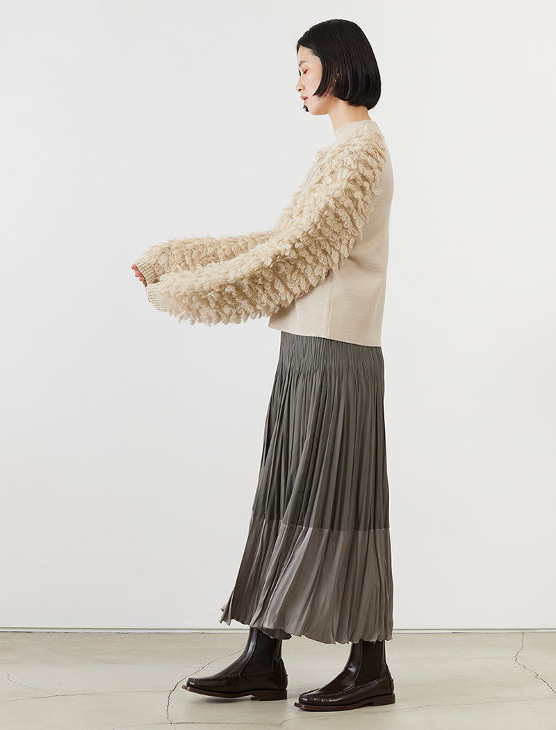 LOOP FRINGE KNIT SWEATER