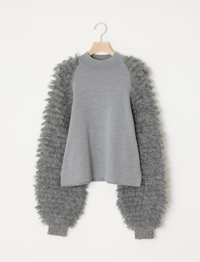 LOOP FRINGE KNIT SWEATER
