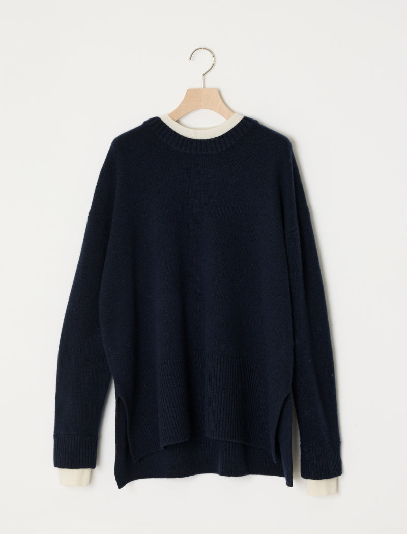 《ADAWAS/EZ》 LAYERED-TRIM TOP