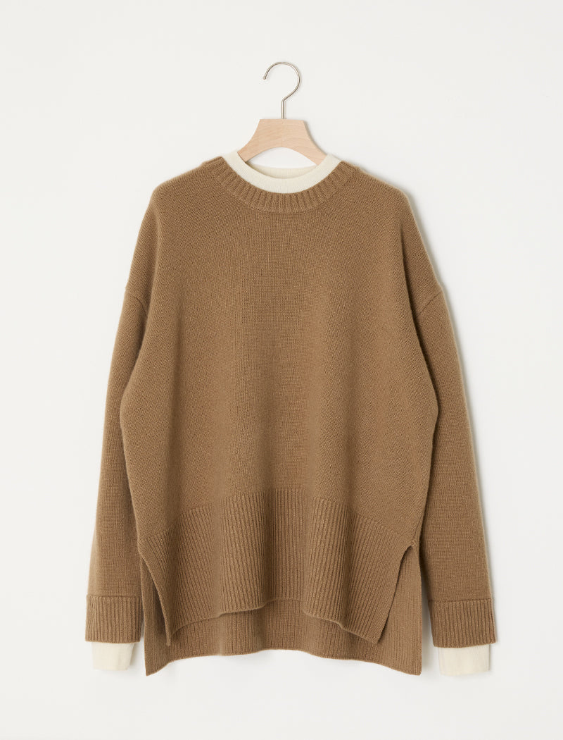 《ADAWAS/EZ》 LAYERED-TRIM TOP