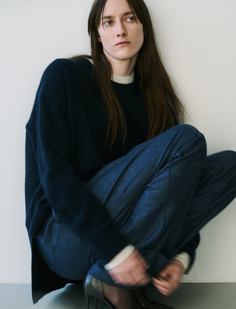 《ADAWAS/EZ》 LAYERED-TRIM TOP