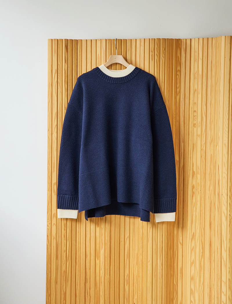 《ADAWAS/EZ》 LAYERED-TRIM TOP