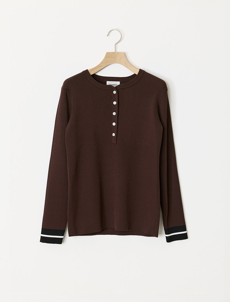 HEAVY RIB HENLEY
