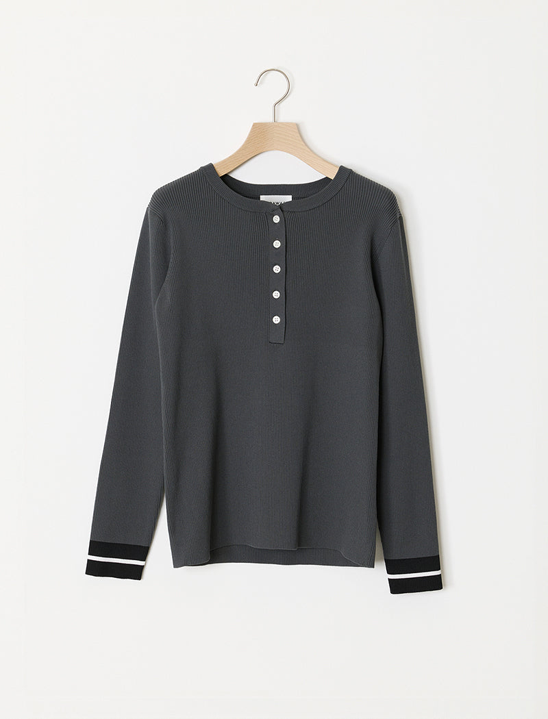 HEAVY RIB HENLEY