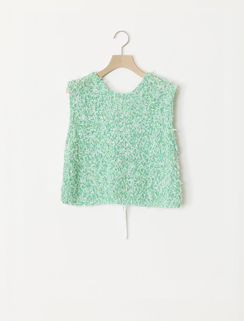 TULLE YARN VEST