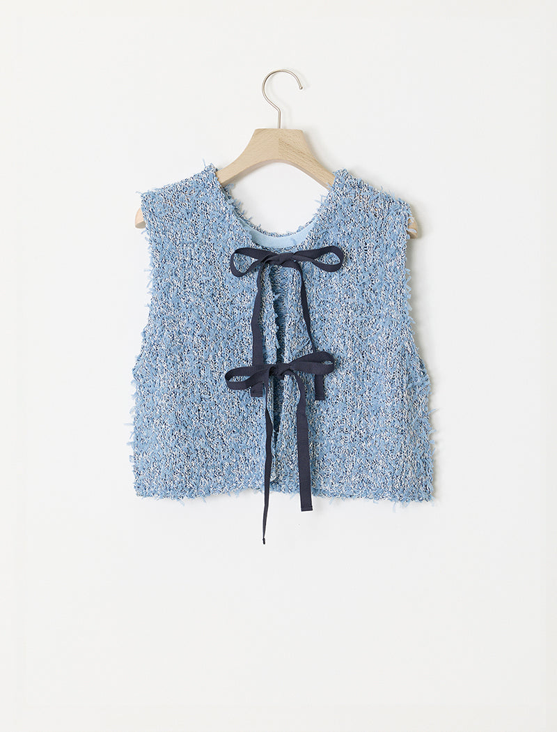 TULLE YARN VEST