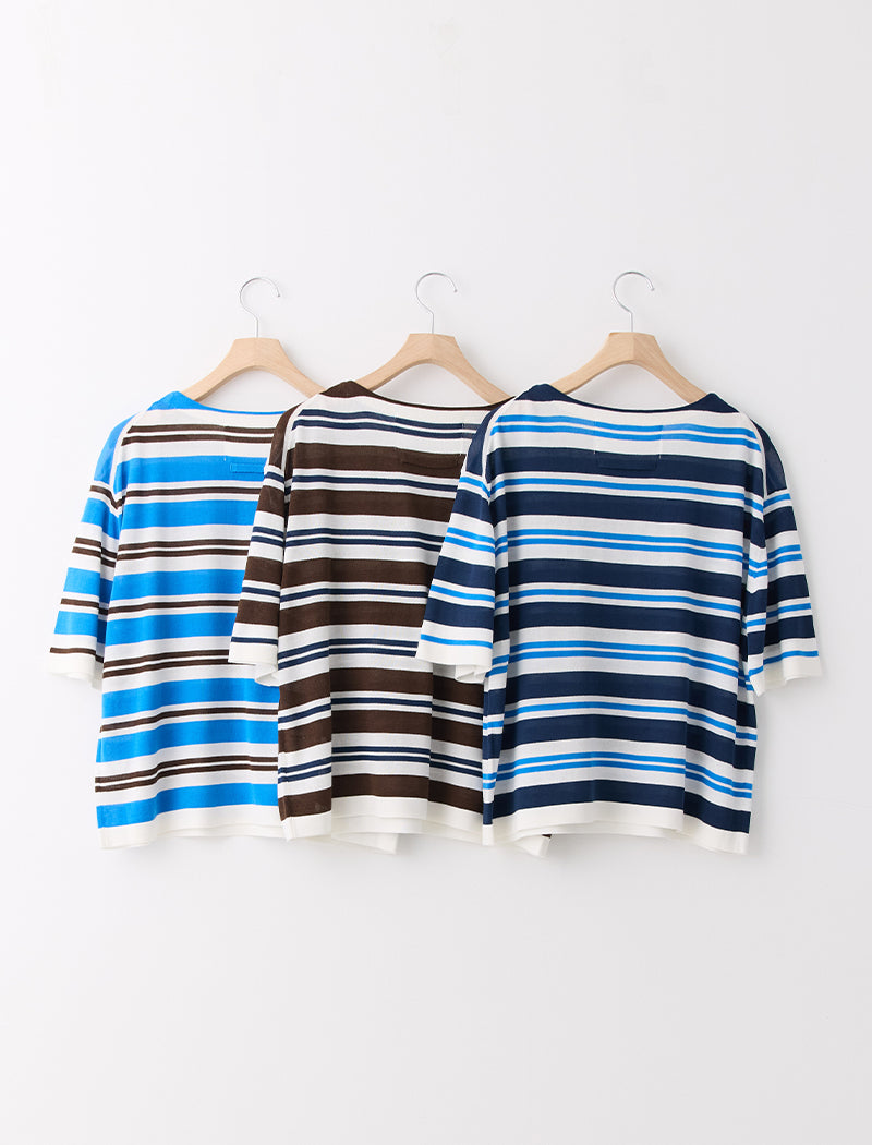SILK BLEND KNIT TEE