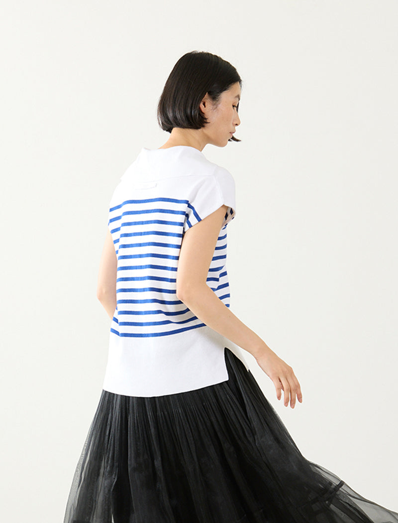 STRIPED COTTON SAILOR TOP