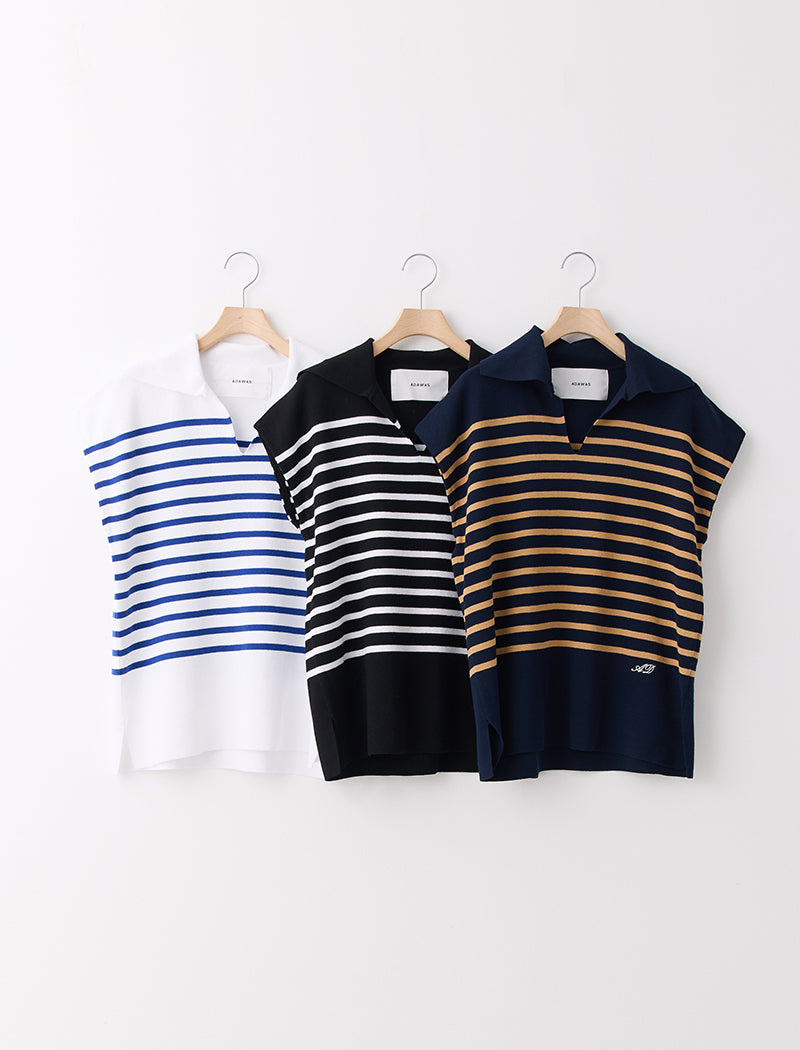 STRIPED COTTON SAILOR TOP