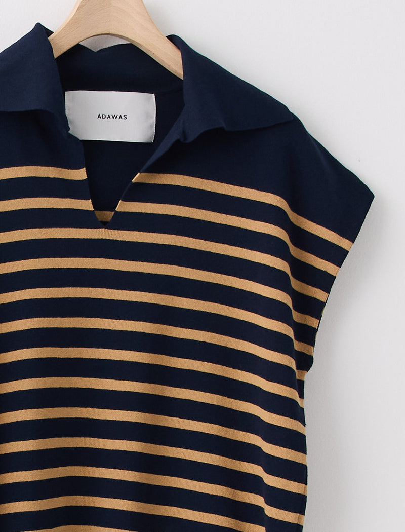 STRIPED COTTON SAILOR TOP