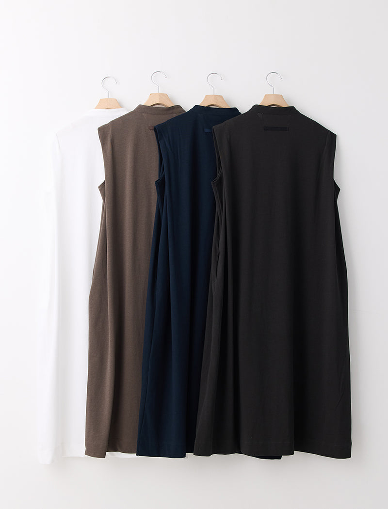 DRY COTTON JERSEY HENLEY DRESS