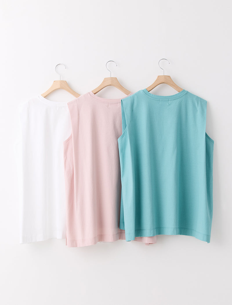 DRY COTTON JERSEY FLARED TANK