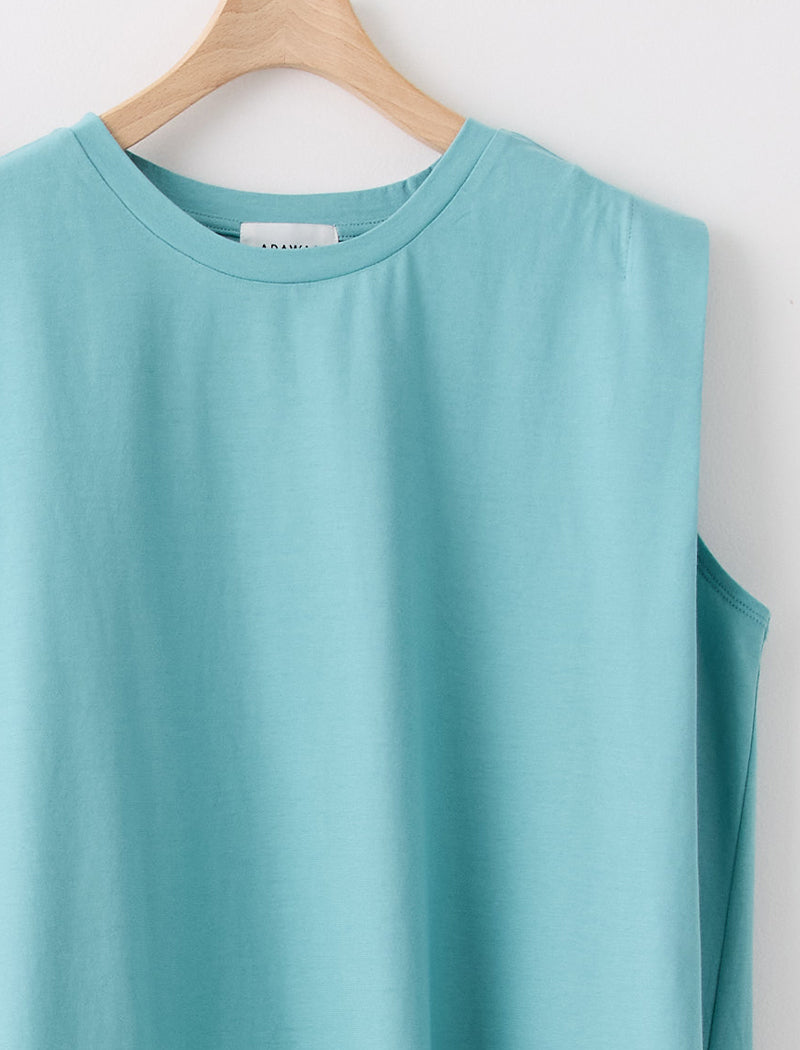 DRY COTTON JERSEY FLARED TANK