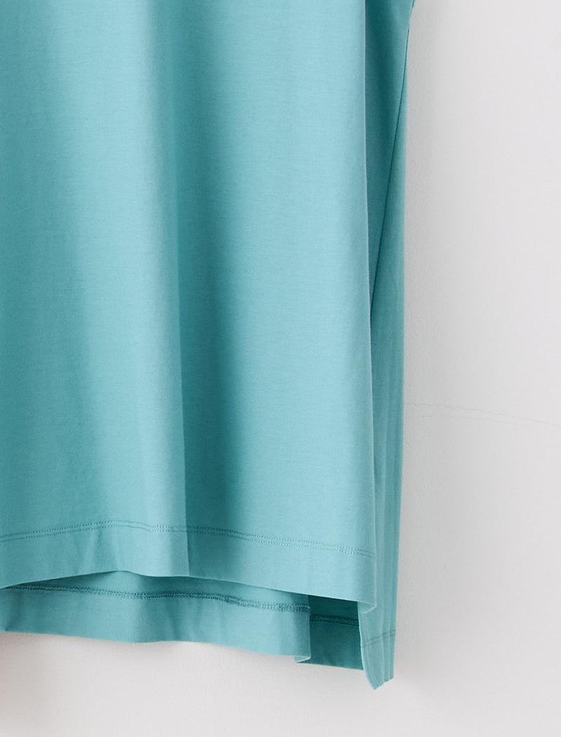 DRY COTTON JERSEY FLARED TANK