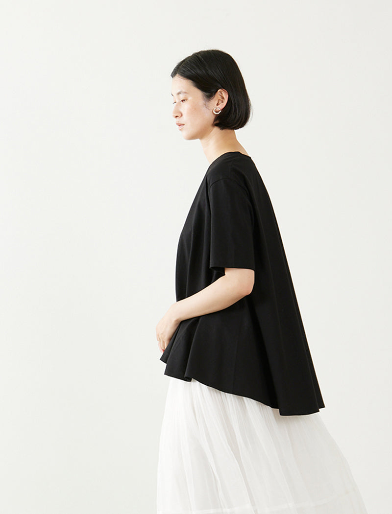 DRY COTTON JERSEY FLARED TEE