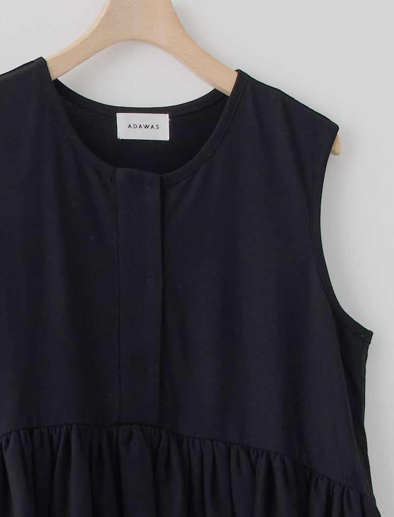 DRY COTTON JERSEY PEPLUM TEE