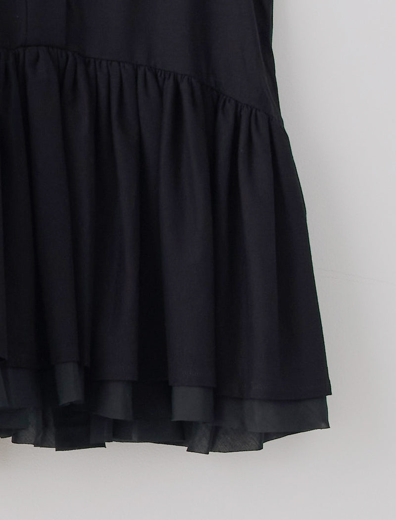 DRY COTTON JERSEY PEPLUM TEE