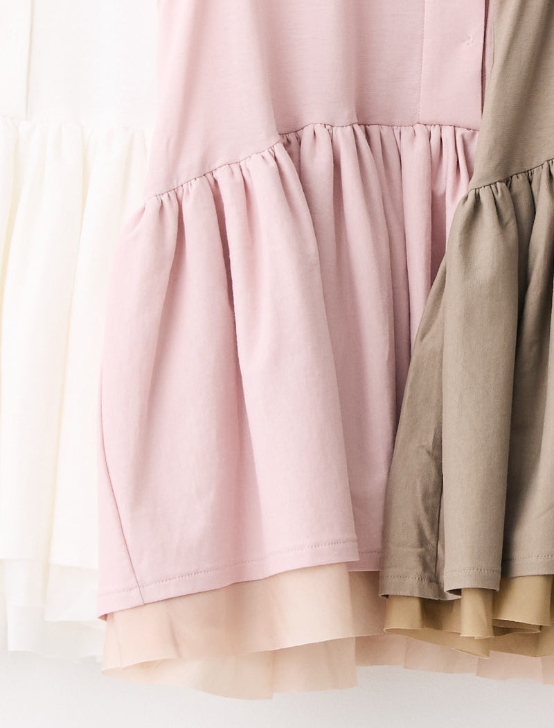 DRY COTTON JERSEY PEPLUM TEE