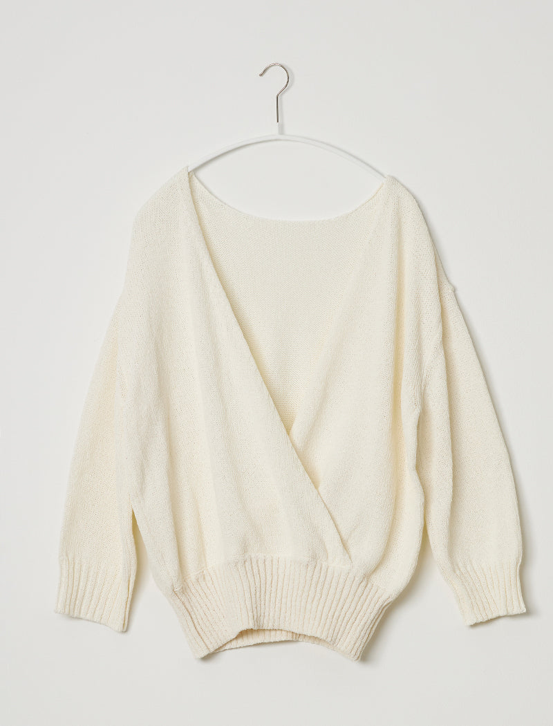 PAPER YARN 2WAY PULLOVER