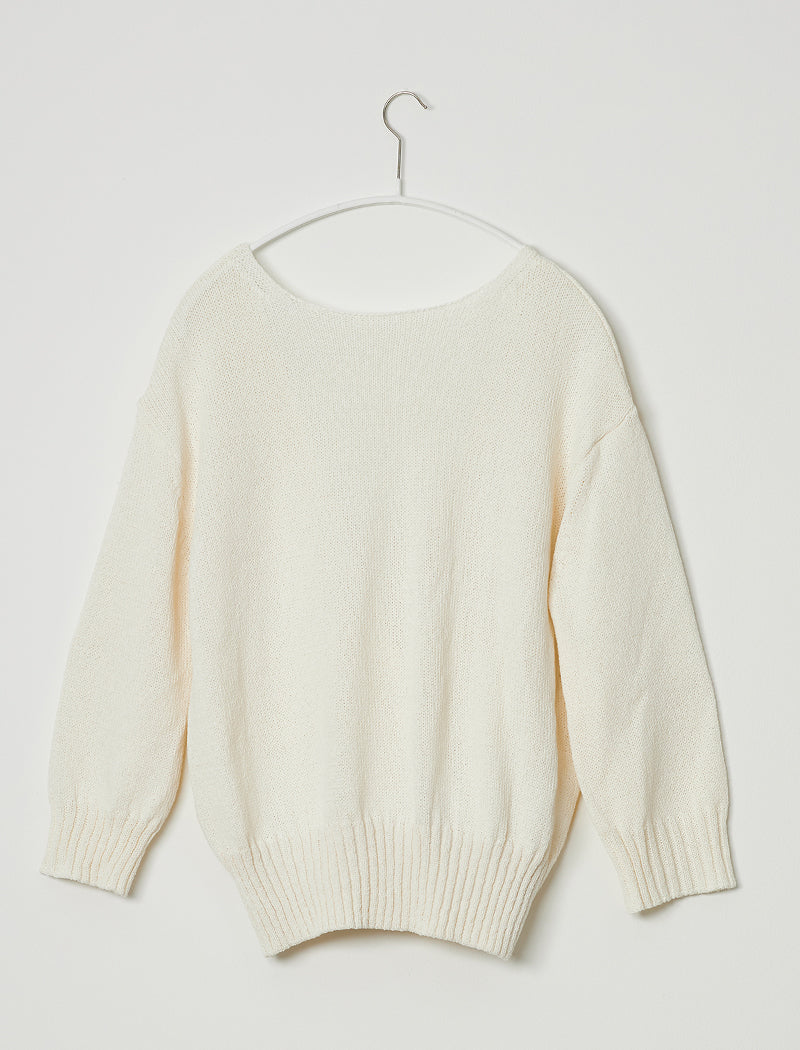 PAPER YARN 2WAY PULLOVER