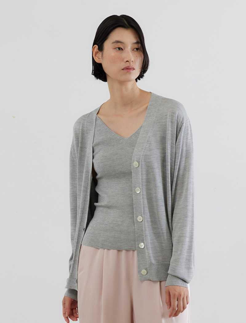 WASHABLE SILK CARDIGAN