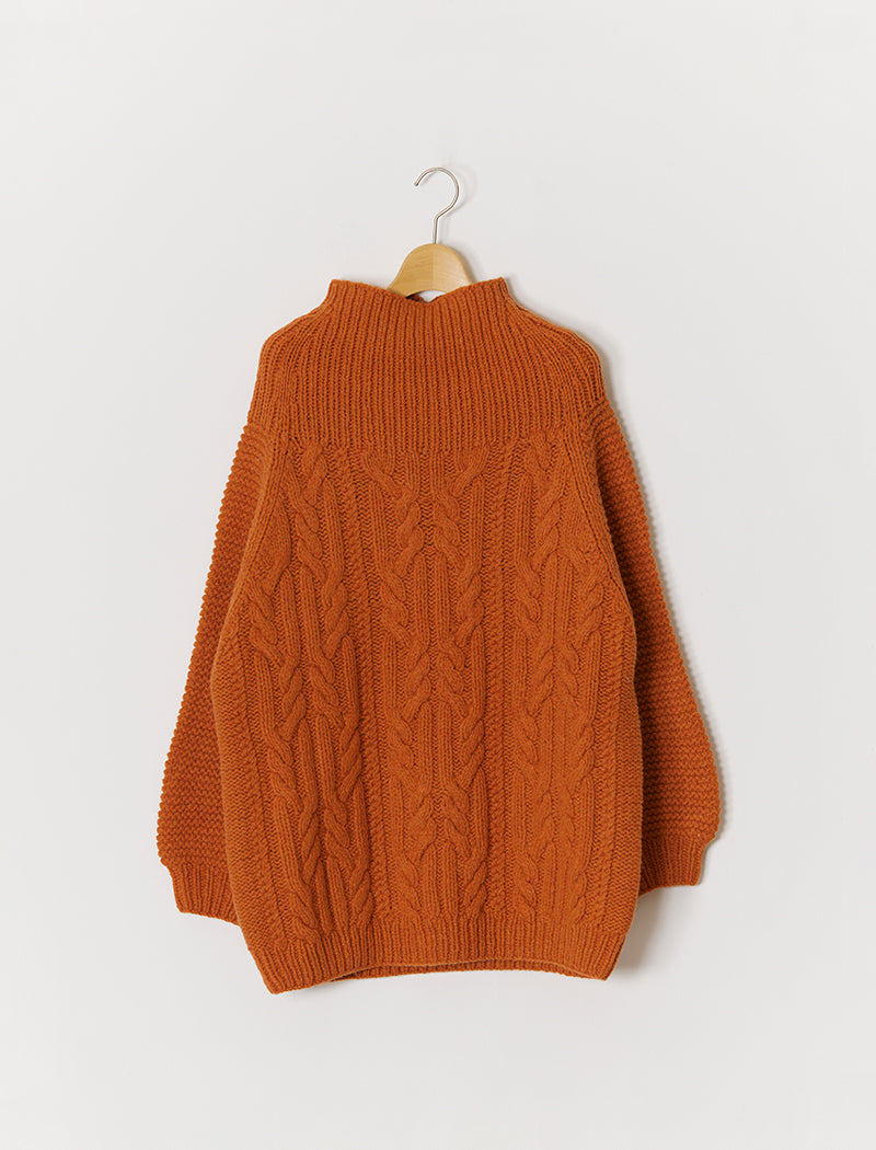 CABLE KNITED CHUNKY SWEAER