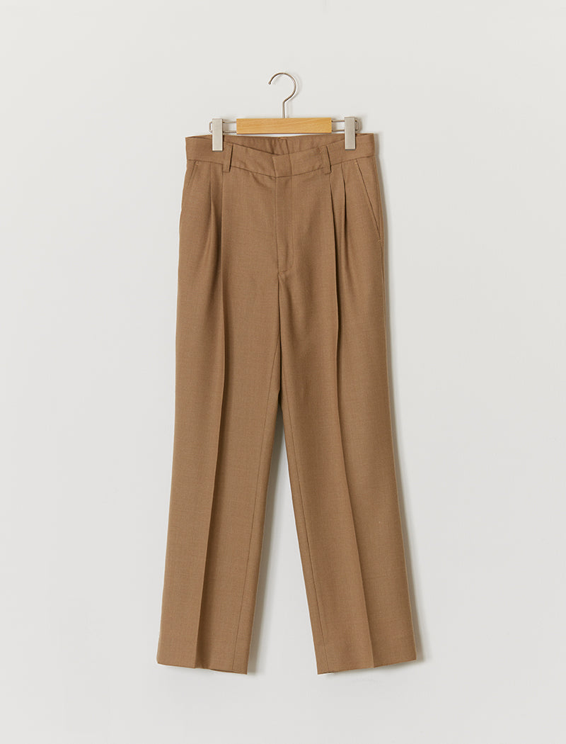 SAXONY 2TUCK STRAIGHT SLACKS
