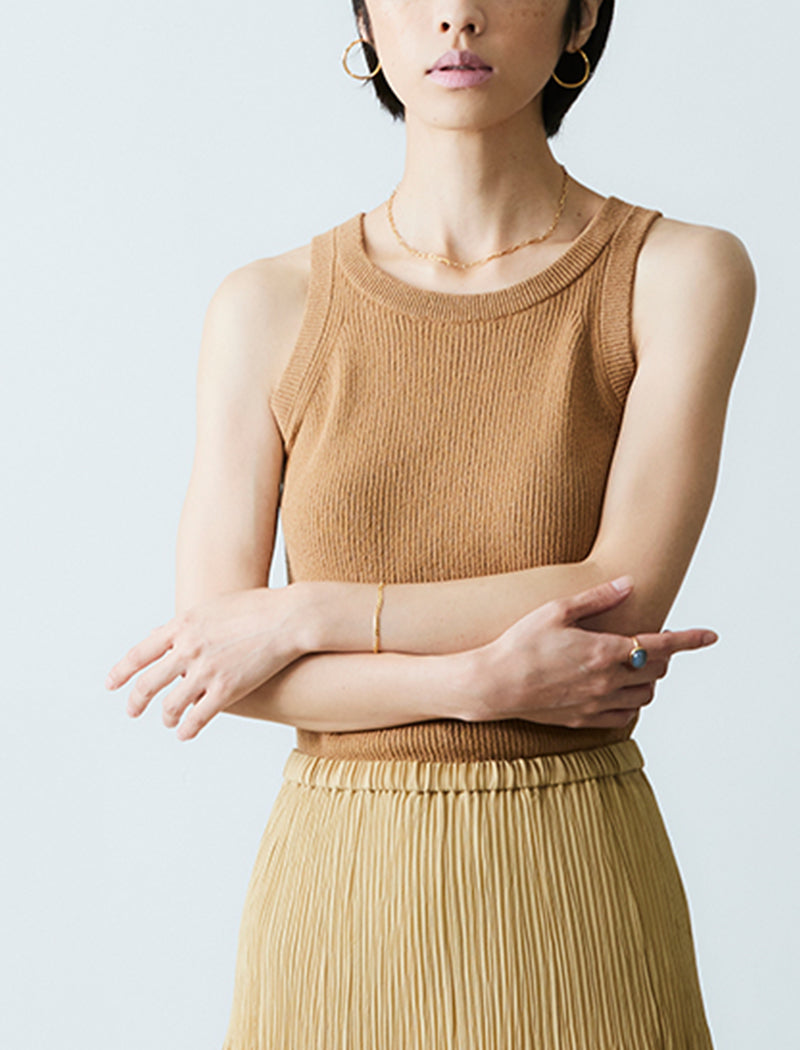 RIB-KNIT TANK TOP