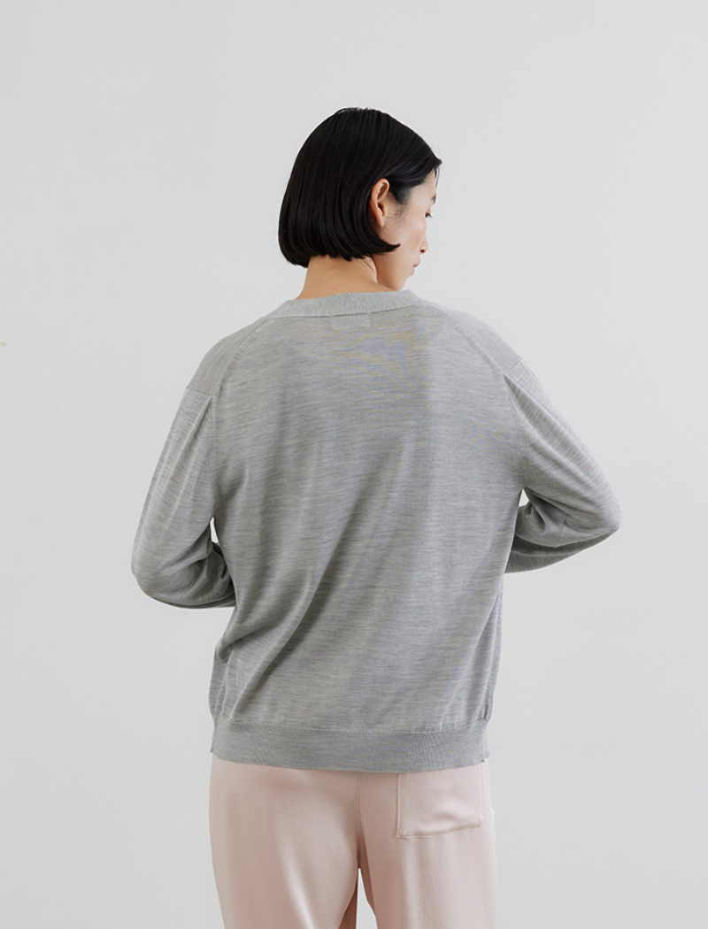 WASHABLE SILK CARDIGAN