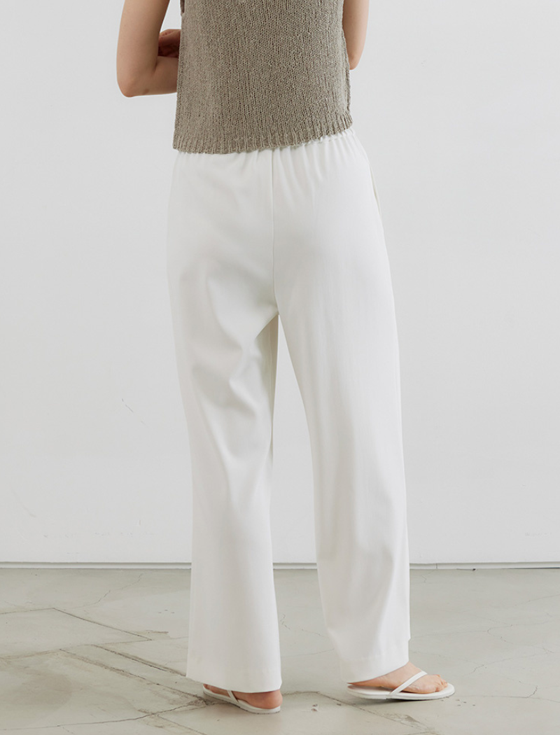 TWILL TUCK EASY TROUSERS