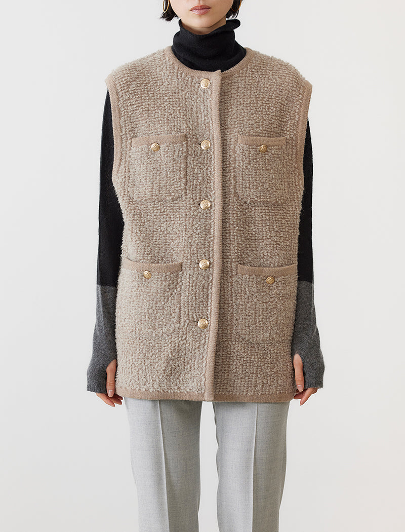 LOOP KNITTED VEST