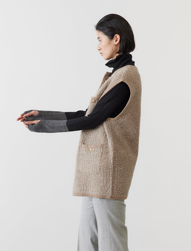 LOOP KNITTED VEST