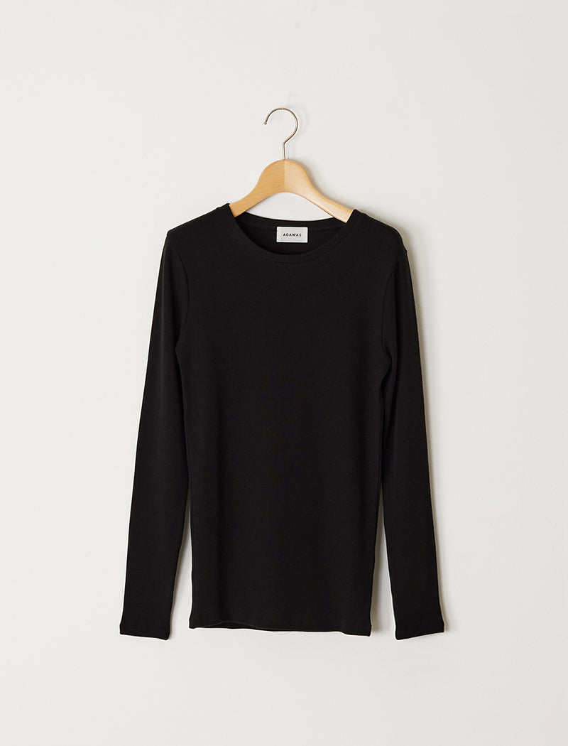 PANCAKE JERSEY ROUND-NECK TEE