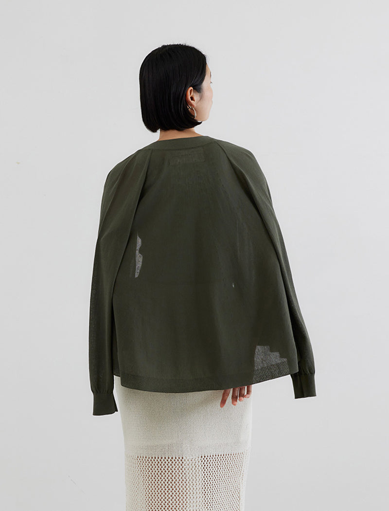ICE COTTON FLARED CARDIGAN